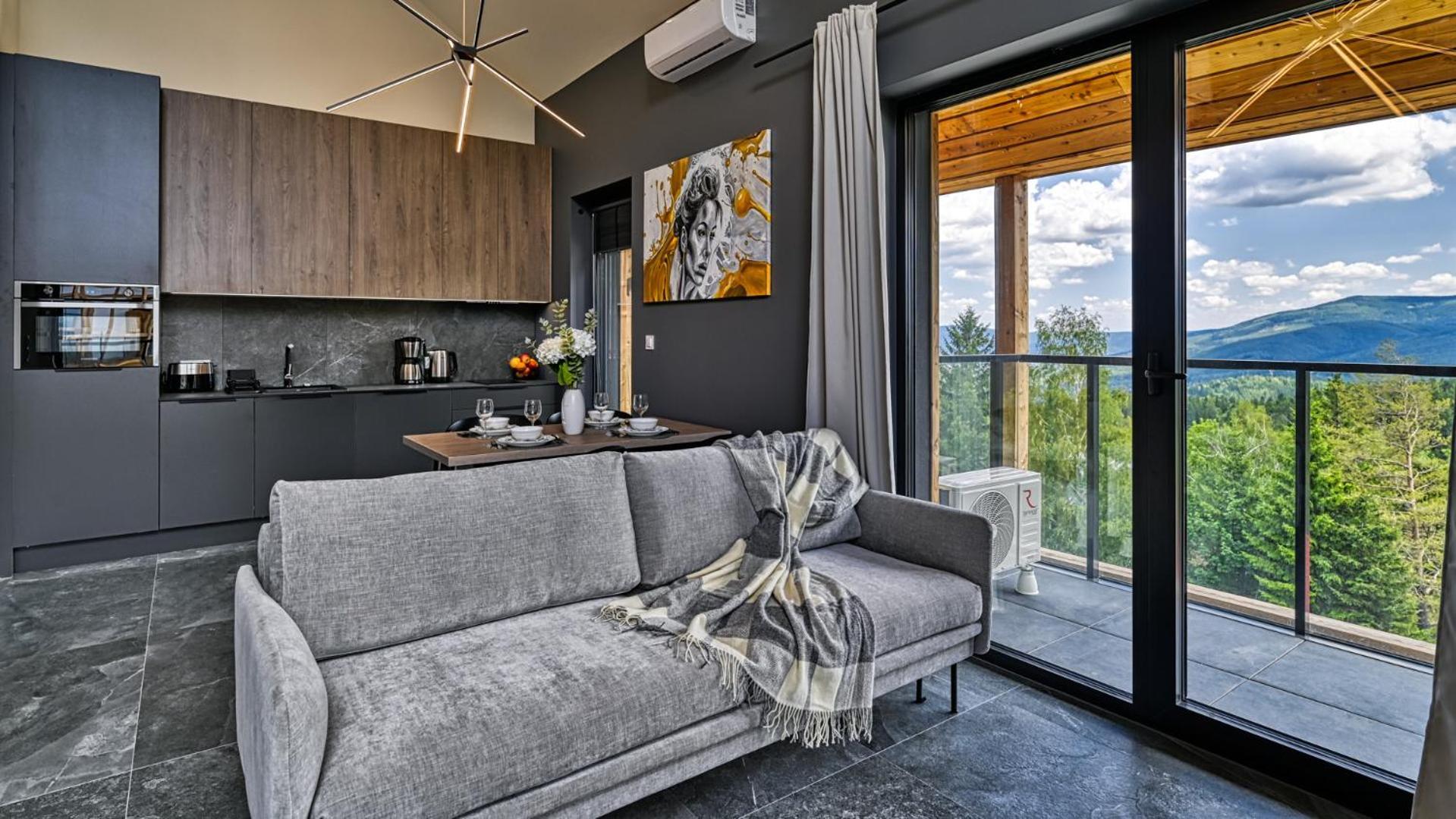 Orlik Vip Residence - Apartament Dwupoziomowy Sniezka Skyline Z Prywatna Sauna Karpacz Buitenkant foto