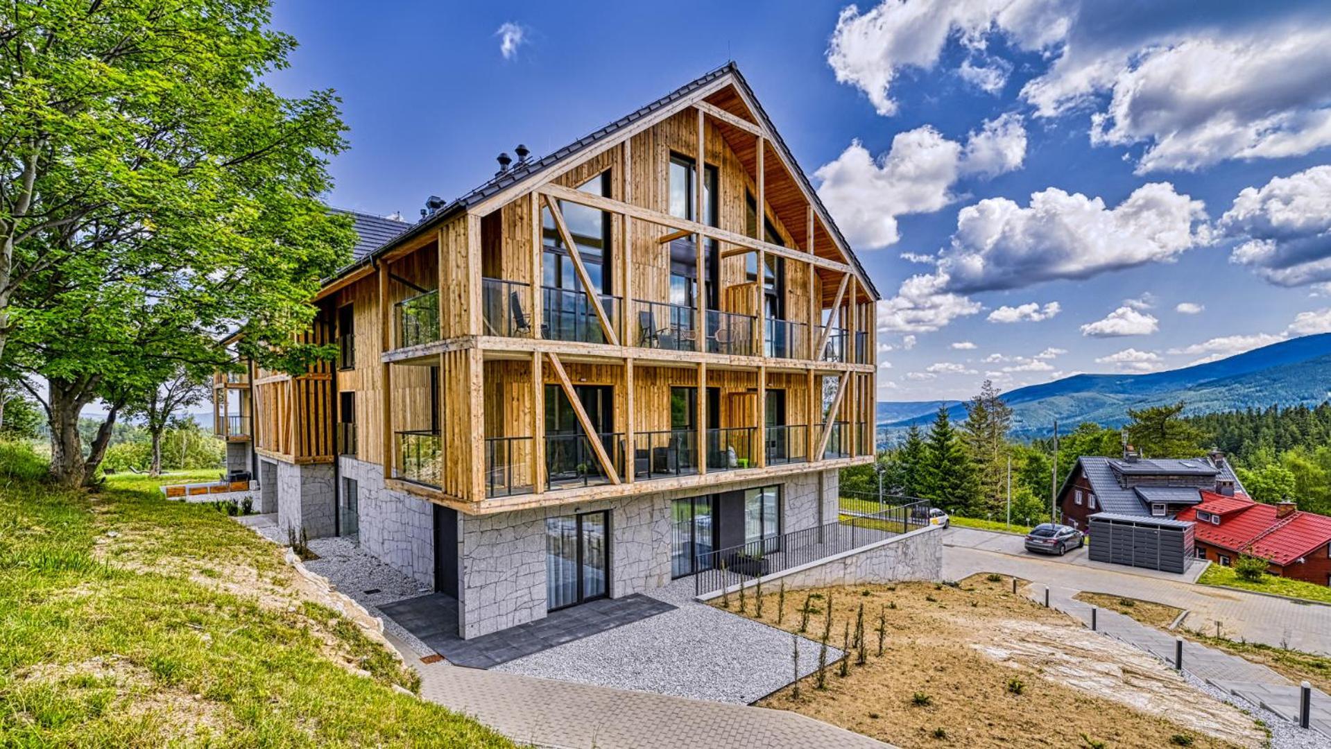 Orlik Vip Residence - Apartament Dwupoziomowy Sniezka Skyline Z Prywatna Sauna Karpacz Buitenkant foto