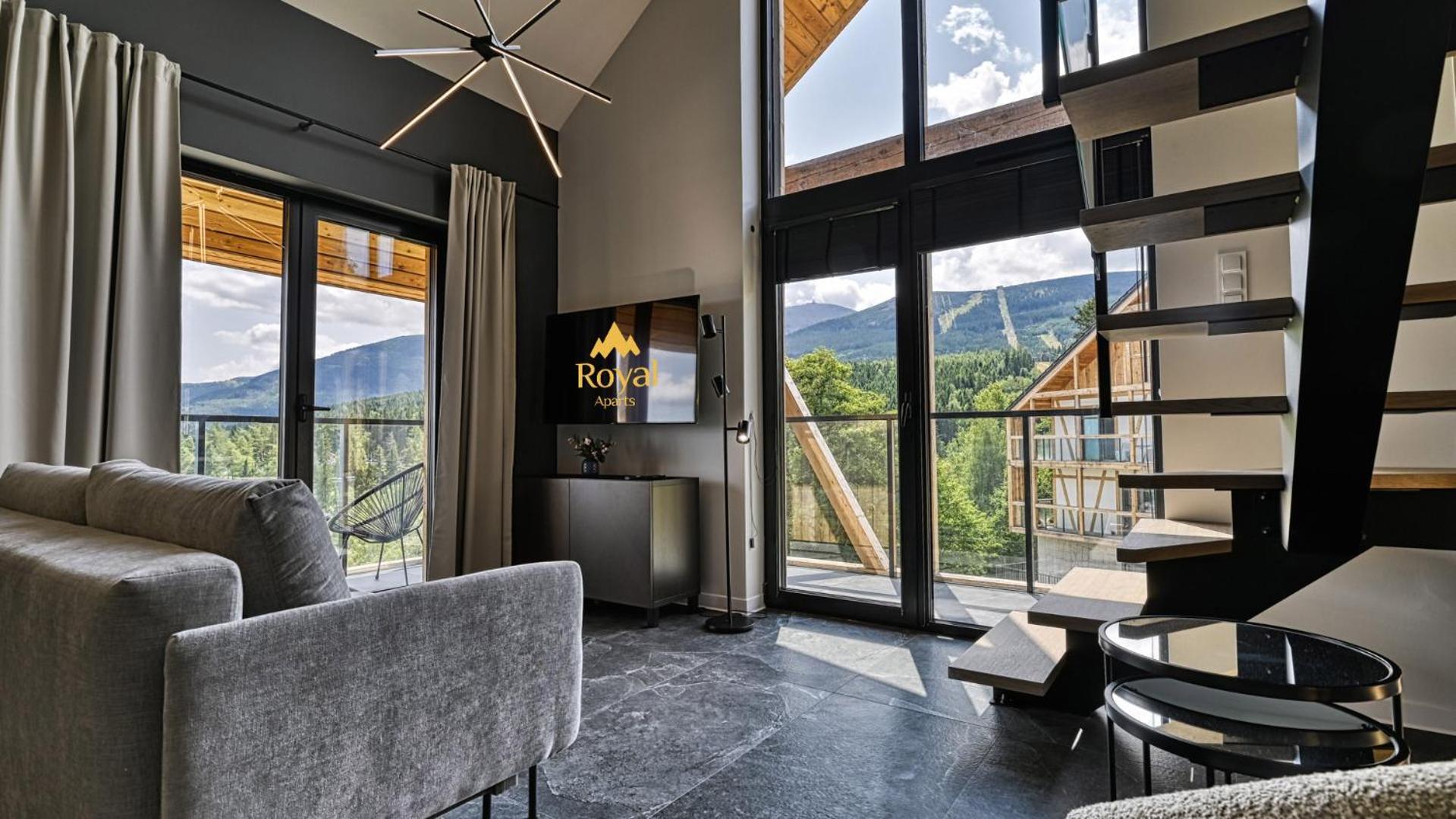Orlik Vip Residence - Apartament Dwupoziomowy Sniezka Skyline Z Prywatna Sauna Karpacz Buitenkant foto